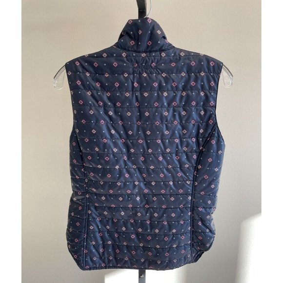 Ariat Womens Navy Patterned Puffy Vest Size S (31743) - Picture 2 of 3